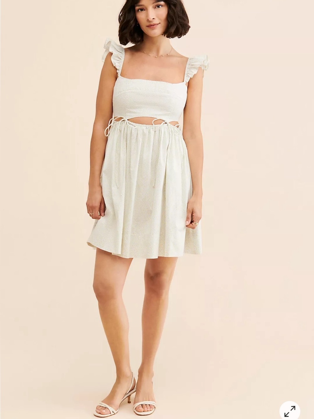 All in Favor Floral Square Neck Mini Dress